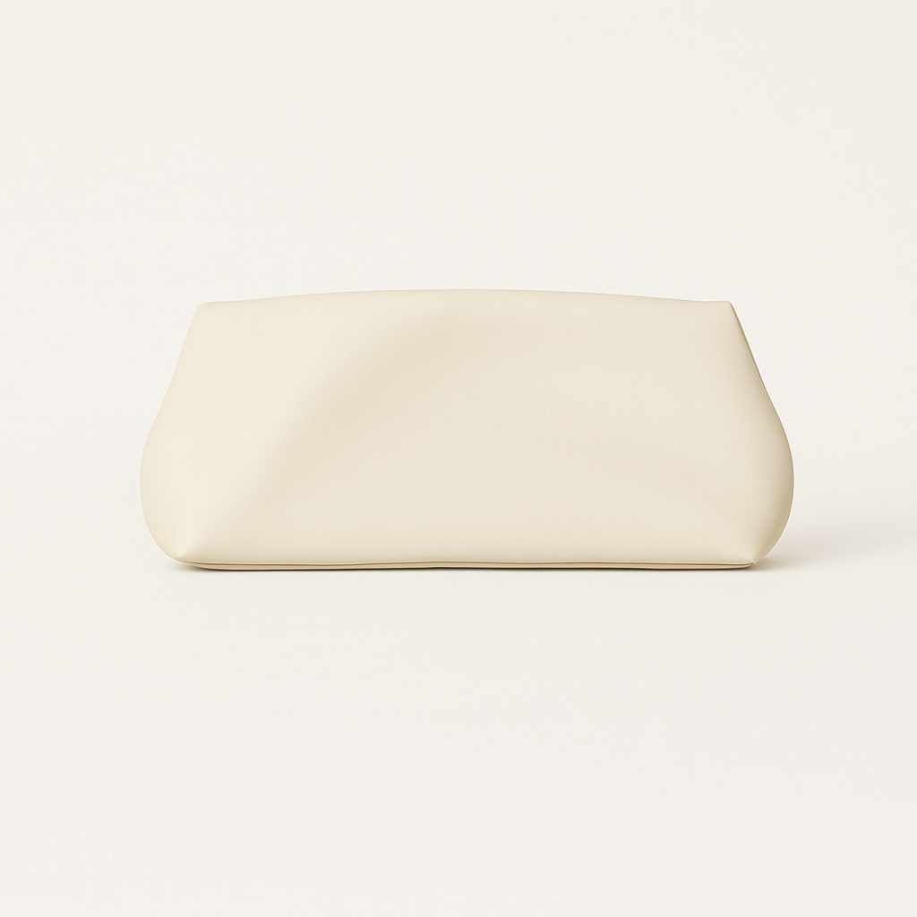 The Sculptural Clutch in Ivory
