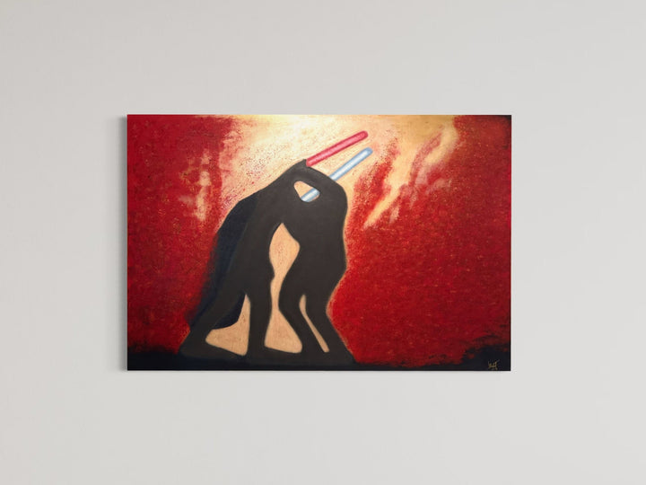 The Dark Side Clash – Darth Vader Inspired Abstract