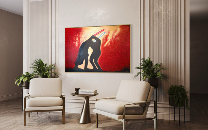The Dark Side Clash – Darth Vader Inspired Abstract